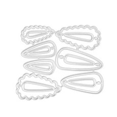 헤어핀 메탈 커팅 다이 스텐실 스크랩북 DIY 앨범 스탬프 용지 엠보싱