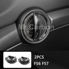자동차 도어 내부 손잡이 손목 스티커 탄소 섬유 장식 커버 BMW 미니 쿠퍼 S F54 F55 F56 F57 F60 인테리어 액세서리, 1)F56F57 2CS