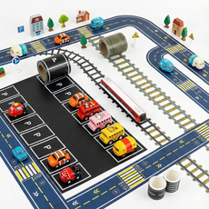 차몰랑 유아 도로 마스킹테이프 자동차 놀이 주차장테이프, 1개