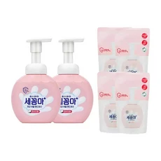 세균아꼼짝마 버블 핸드워시 용기 파우더 250ml 2개 + 리필 200ml 4개, 1개