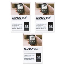 오상헬스케어 글루네오 플러스 혈당시험지, 3개, 50개입