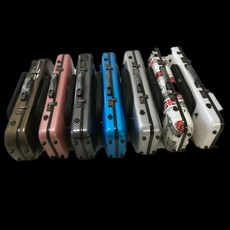 프리미엄 바이올린 하드 케이스 방수 수납함 핑크 카본 패턴 악기 보관함, 그레이 스트라이프 퓨어화이트