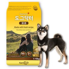 도그닥터 코코 대용량사료 15kg, 1개, 곡물