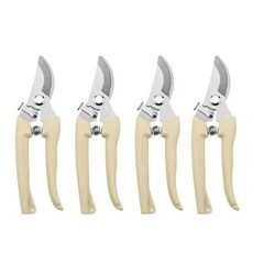 가지 치기 나무 정원 지점 절단 가정용 접목 도구 절단 배열을위한 스테인레스 스틸 가위, Style B 4pcs