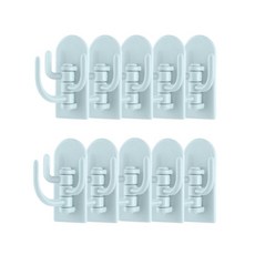 라이프홈 선인장 후크 3단 회전형, 10개, 스카이블루