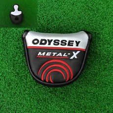 골프 대형 반원형 퍼터 커버 자석 헤드 커버 캡 커버 반원형 퍼터 커버 ... 1개, METAL-X