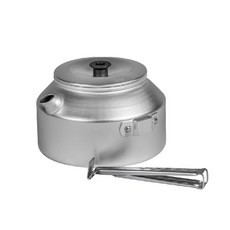 【Trangia】超輕鋁可拆/折式手柄咖啡煮水壺 0.9L｜露營煮水壺 咖啡壺, Silver, 1個