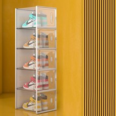 DIMOEO 透明收納鞋收納盒, 6層, 1個