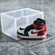 신발 보관함 자석 슬라이드 운동화 투명 신발 정리함 현관 선반형 수납형 틈새 원룸