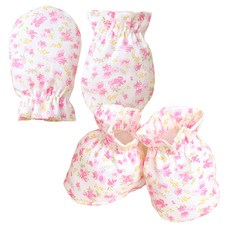 오가닉붐 플로럴 손발싸개 사계절 세트