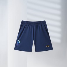 LN 羽球服 羽球褲, 藍色短褲,L