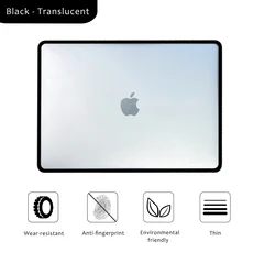 맥북 프로 13 케이스 M2 2022 에어 M1 커버 펀다 14 M5 M4, 01 Black - Translucent, 07 Pro14 M1 M2 M3 M4 M5