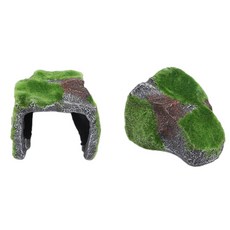 어항 파충류 사육장 이끼장식 동굴 거북이 은신처 물식물 꾸미기