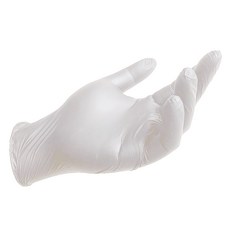 淨新科技 PVC無粉手套 透明白 中(M) 一次性廚房塑膠手套 彈力貼膚 左右通用, 中 (M), 1箱