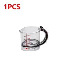 조절 가능한 계량컵 250ml 용량 스크레이퍼 스타일 씰 베이스 다기능 계량컵 요리 및 베이킹용, 01 1PCS