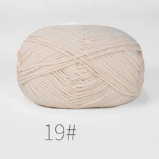 5개 혼합 색상 양모 면사 조합 크로셰 뜨개질 실 세트 (수제 DIY 공예 스웨터 스카프 뜨개질용), 14 P19-5pcs