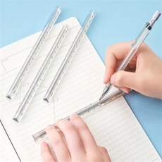 정그리마켓 잡기편한 투명 삼각자 심플자 15cm 플라스틱자 직자 제도용자