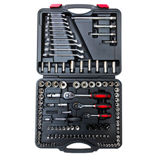 【Vulcanus】120件套筒扳手全套組 公制英制套筒扳手組合 多功能維修工具, 1個