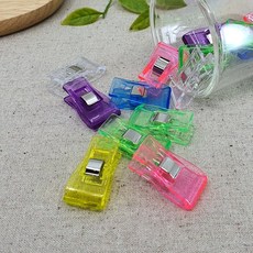 헤세드 대용량 80개) 시접고정용 집게 클립 다용도 고정집게 미싱 부자재, 1개