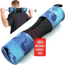 Zenooze 다용도 바벨 패드 미끄럼 방지 디자인 100% 세탁 가능 편안한 스쿼트 쿠션 패드용 힙 스러스트 패드 - 스러스트용 체육관 바 표준 및 올림픽 바에 적합, 터키석