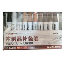 TUHU 木質傢俱補漆筆 12色組, 一盒12支顏色各一贈送萬能除色筆, 1個