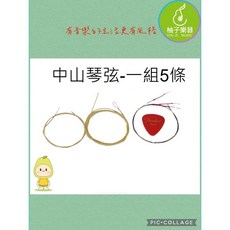 中山琴弦 古箏專用 一組 5 條, 1個