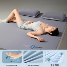메모리폼 매트리스 토퍼 5cm/8cm 싱글 슈퍼싱글 더블 퀸 바닥요 토퍼, 5cm, 그레이 두께 5cm 200-220cm