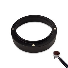58mm 도징 깔때기 알루미늄 커피 링 에스프레소 포르타필터 홈 카페 바리스타용 자석 교체용 검은색, Black