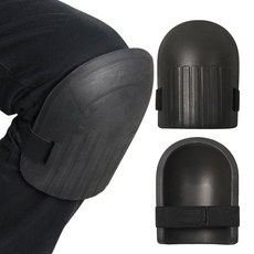 작업용 쿠션 무릎보호대 한쌍 관절 충격흡수 보호대, 블랙, 1개