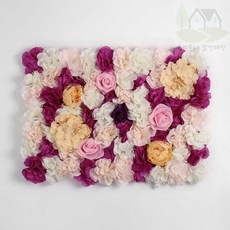 파랑새백화점 플라워월 조화꽃벽 FL06 60x40cm 조화포토존