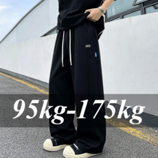 남자 와이드 슬랙스 팬츠 빅사이즈 바지 6XL 7XL 8XL 9XL 10XL 스트레이트 조깅 바지 175kg 롱 팬츠 와이드 편한 남성 의류