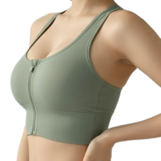 로빈홈즈 편안한 하이서포트 앞지퍼 스포츠브라