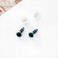 헤세드 뉴 크리스탈 인형눈 부엉이눈 고양이눈, 스카이블루 8mm, 10개