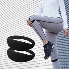 코지스 실리콘 일체형 무릎보호대 등산용 테니스 바이킹 무릎보호대, 블랙, 2개