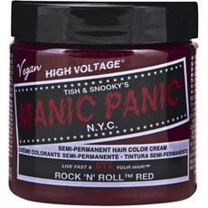 매닉패닉 하이 볼티지 티시 & 스누키즈 NYC 헤어 컬러 비건 염색제 118ml, Rock N Roll Red, 1개
