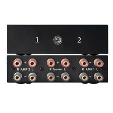 4포트 양방향 RCA 오디오 스위처 4방향 스테레오 L/R 사운드 채널 2인치 4인치 아웃 또는 4인치 아웃 L/R 사운드 채널 오디오 스위치 스플리터 RCA 스테레오 스위치, AMP switch 1*2-2*1, 1개