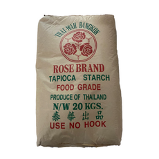 玫瑰牌木薯澱粉20公斤裝，泰國原產，粉質細緻，適用點心、勾芡、油炸, 20 KGS., 1個
