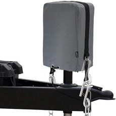 BougeRV RV 전기 텅 잭 커버 D 링 포함 600D 범용 트레일러 보호 그레이 외부 부품 액세서리용, 그레이와 D링, 1개