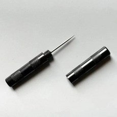 迷你金屬柄錐子拆線器, 1個, 迷你尖錐黑色1個, 黑色