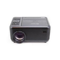 Emerson EVP-2501C 150인치 홈 시어터 프로젝터 DVD 플레이어 콤보 블루투스 HDMI 및 USB 입력 스테레오 스피커 리모컨 스크린 포함 - 가정 실외