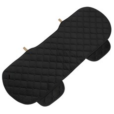 GMZ MOTORS 汽車座椅套 超細纖維 車用坐墊 3人座 後座 Hot Keep, 黑色