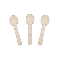 TYP 나무 아이스크림 스푼 100mm 벌크포장, 500개입, 1개