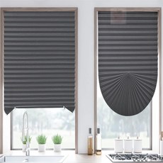 무아점빵 붙이는 창문 블라인드 그레이 90x150cm 무타공블라인드