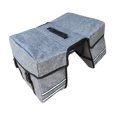 25L 바이크 패니어 백 바이크 출퇴근 백 바이크 새들백 찢어짐 방지 사이클링 러기지 캐리어 바이크 리어 랙 캐리어, 회색, 1개