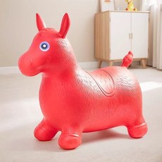 兒童騎馬跳跳馬兒童玩具跳跳鹿加厚防爆寶寶嬰兒坐騎搖搖馬新款, 1個, 兒童跳跳馬 紅色:無規格