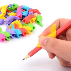 만보샵 돌고래모양 필기보조 펜그립 1P 펜홀더