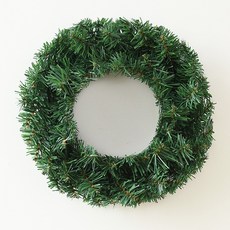 韓國ins 聖誕節花環 附燈飾 蝴蝶結 藤圈 聖誕掛飾, 30cm單個圓環, 1個