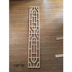 한옥 창호지문 문살 민속 파티션 문창살 창살 한지문, 120x20