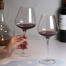 웬즈데이오프 포인트 크리스탈 와인잔, 580ml, 2개