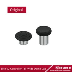 엑스박스 엘리트 시리즈 2 용 아날로그 버튼 게임 패드 엄지 스틱 D-패드 그립 금속 스탠드 패들 범퍼 총알 세트, Tall With Wide Dome, 1개